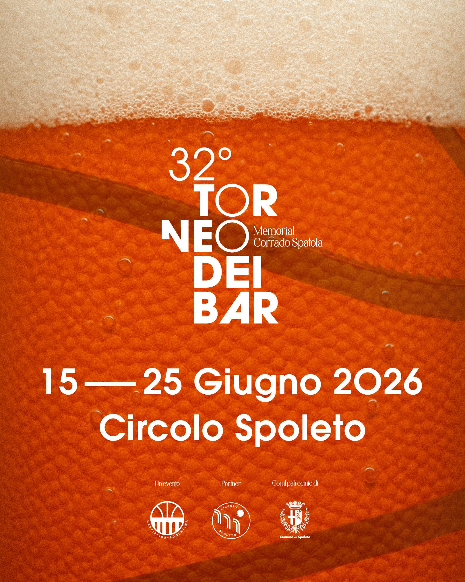 locandina torneo dei bar di Spoleto, edizione 2026